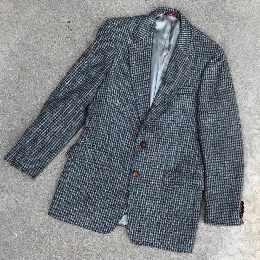 At-Ease Men’s VTG Heavy Tweed Suit Jacket Coat​​​​​​​​